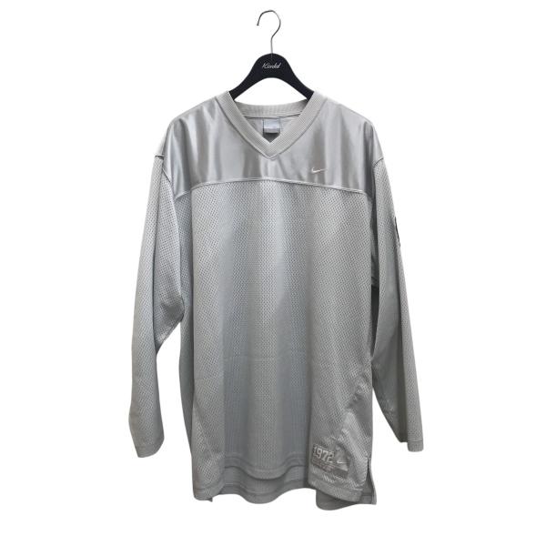 00s Y2K NIKE ナイキ メッシュ切り替え長袖Tシャツ ロンT グレー 00s Y2K NIKE ナイキ メッシュ切り替え長袖Tシャツ ロンT グレー