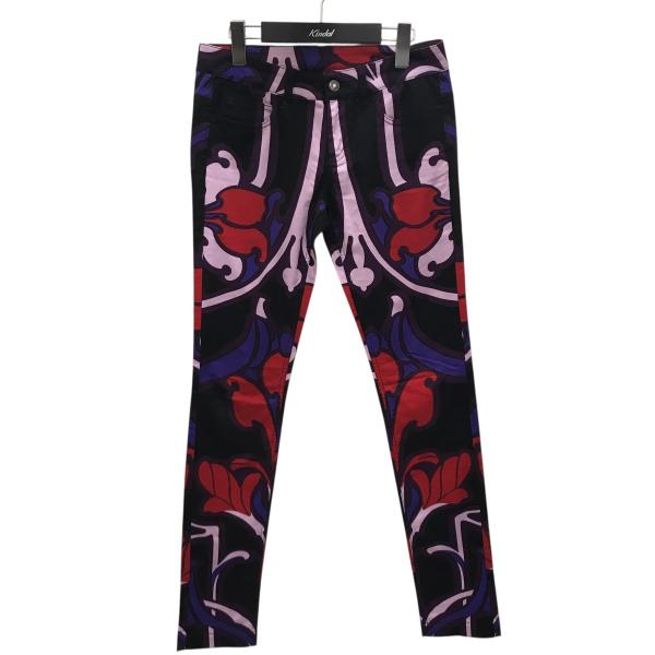 GUCCI（グッチ） 【値下げ】GUCCI フローラル アートデザイン スキニー