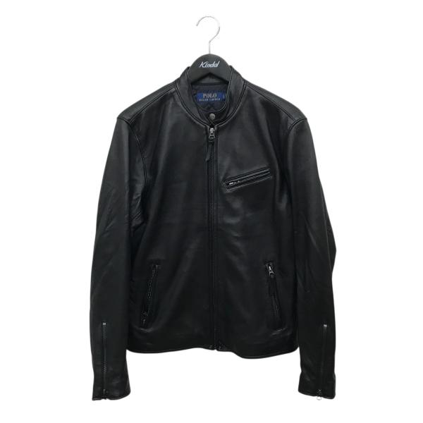 RRL Ralph Lauren ブラックライダースジャケットS POLO RALPH LAUREN（ポロ・ラルフローレン） レザーライダース