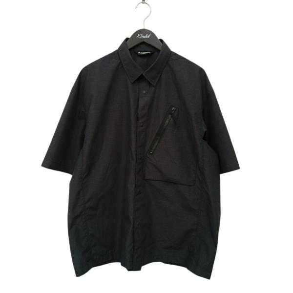 DESCENTE デサント　ナイロンシャツ　L 黒 DESCENTE ALLTERRAIN（デサント オルテライン） 半袖シャツ ブラック