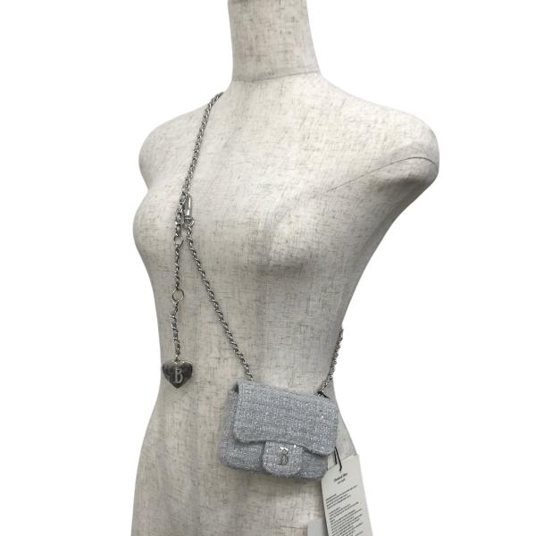 ザ バーネット The Barnnet Mint Tweed Chain Belt Mini Bag
