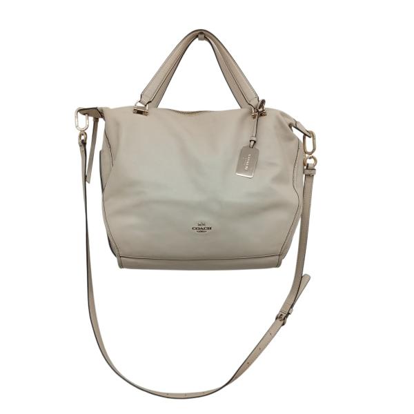 COACH（コーチ） レザーショルダーバッグ F32405 ベージュ