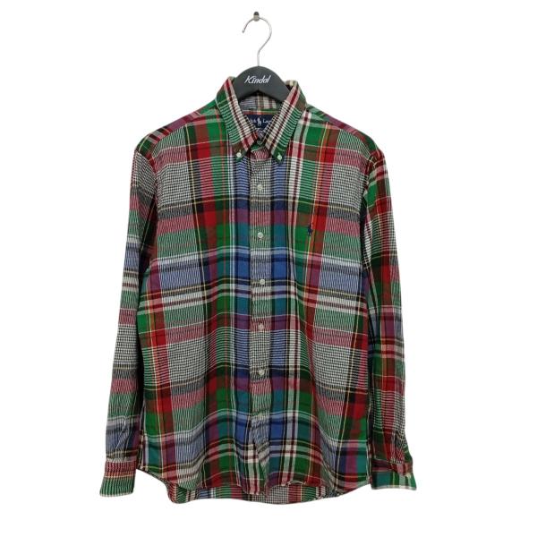 未使用品 現行タグ ポロラルフローレン マドラスチェック リネンシャツ POLO RALPH LAUREN（ポロ・ラルフローレン） マドラスチェック