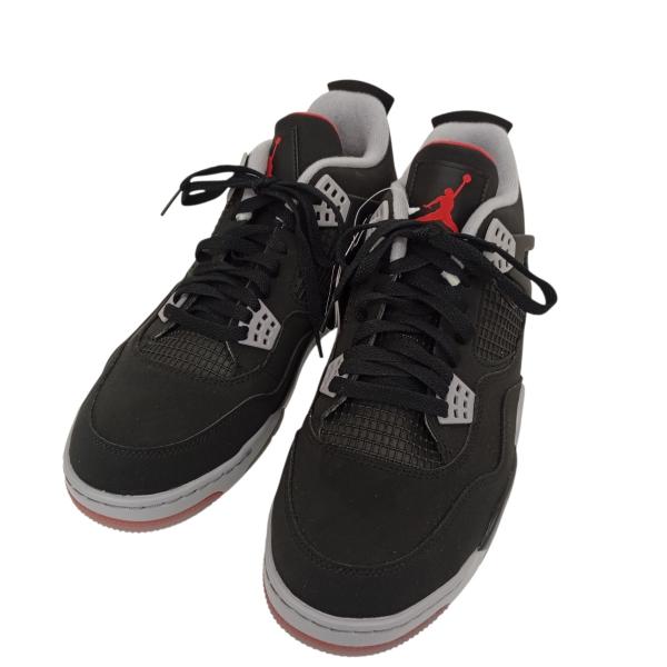 ナイキ NIKE JORDAN 4 GOLF BRED スニーカー CU9981-002 ブラック×グレー サイズ：30.0cm