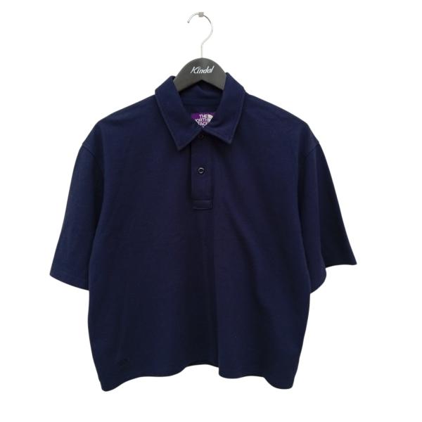 ★日本製★ MARK&LONA ポロシャツ ハーフジップ 迷彩 ストレッチ 紫紺 ☆日本製☆ MARK&LONA ポロシャツ ハーフジップ 迷彩 ストレッチ 紫紺