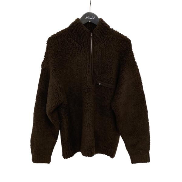 AURALEE（オーラリー） AURALEE MERINO WOOL BOA KNIT HALF ZIP P O
