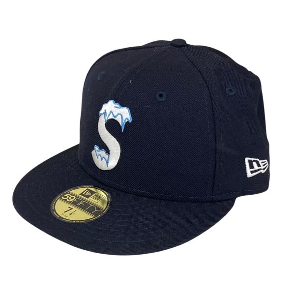 Supreme New Era ネイビーキャップ Supreme シュプリーム 21AW × New Era No Comp Box Logo