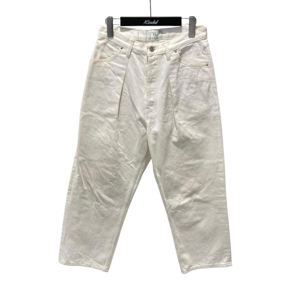 ヘリル HERILL タックデニムワイドトラウザーズ デニムパンツ 21-030