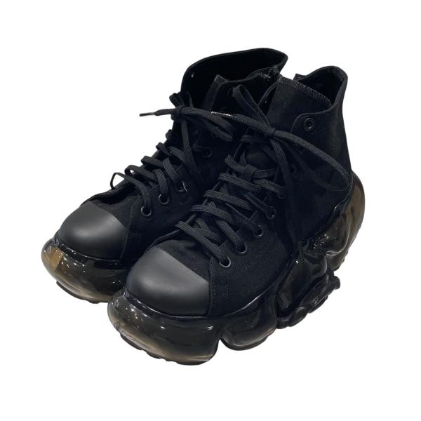 【grounds】グラウンズ（24cm） ハイカット スニーカー ブラック 新品 grounds（グラウンズ） grounds MOOPIE HIGHCUT ハイカットスニーカー