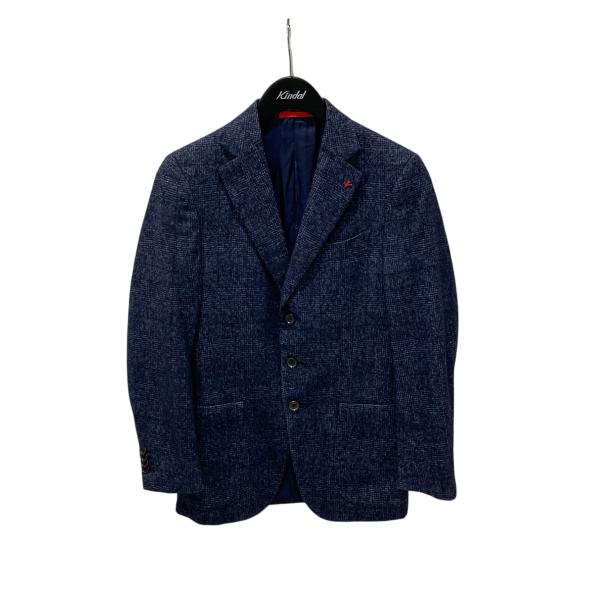 カルト様 ISAIA イザイア ネイビー無地ジャケット 42サイズ ISAIA（イザイア） テーラードジャケット ネイビー サイズ：42
