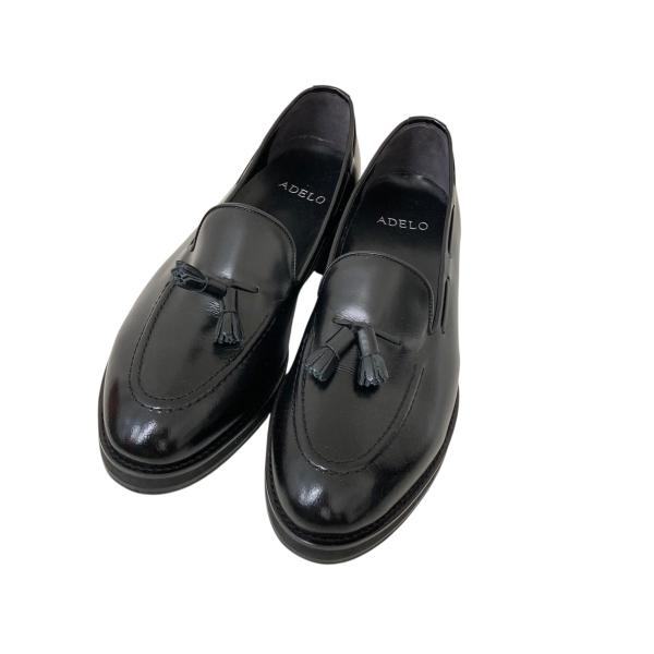 ADELO タッセルローファー レザーシューズ ブラック サイズ：27.0cm