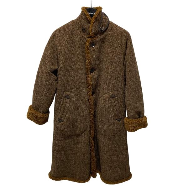 45アールピーエム 45rpm シェットランドニットとボアのコート