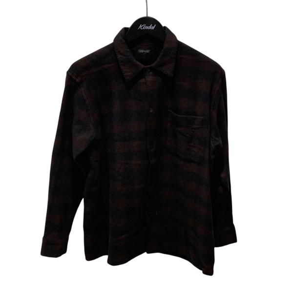 ★美品★【COMOLI】ポプリンシャツ チェック 3 COMOLI 21SS ポプリンチェックシャツ