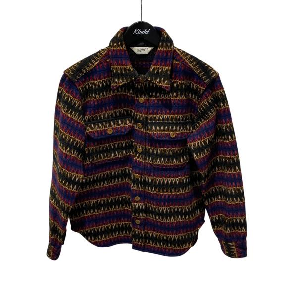 TENDERLOIN（テンダーロイン） ネイティブ柄 CPOジャケット ブラック