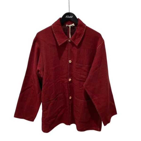 赤 カバーオール ボタン付き マーティー マーティーアンドサンズ MAATEE＆SONS GUPTA WOOL W FACE