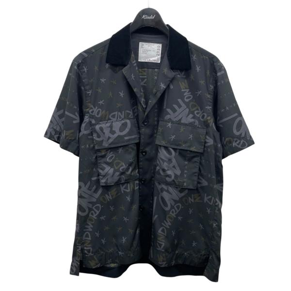 サカイ sacai 23SS Eric Haze Bandana Print Shirt 半袖シャツ 23-02980M グレー サイズ：1