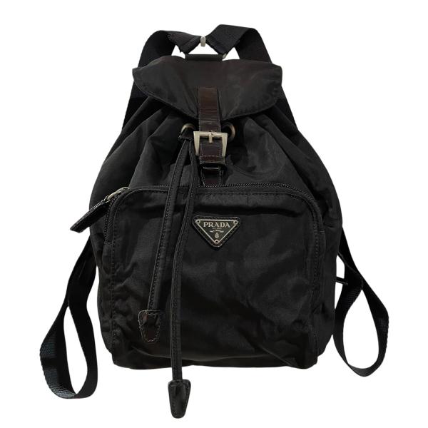 プラだ　ブラックバックパック PRADA（プラダ） リュック ブラック : カインドオルYahoo!店 - 通販