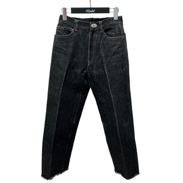 【値下げ】FUMIKA UCHIDA DENIM BONDING WIDE STRAIGHT PANTS デニムパンツ FU-M-DM001 ブラック