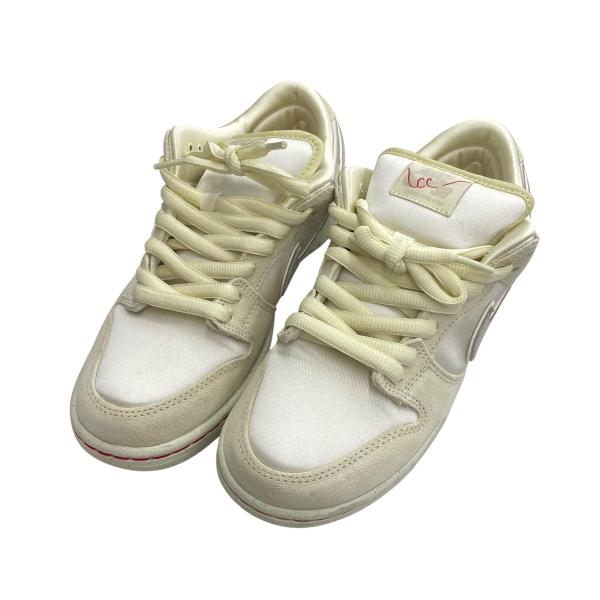 ナイキ NIKE SB DUNK LOW PREMIUM スニーカー FZ5654-100 アイボリー×ベージュ サイズ：25