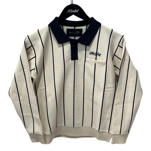 エフアールツーゴルフ　ポロシャツ　FR2 GOLF FR2 エフアールツーゴルフ FR2 GOLF ストライプポロシャツ ポロシャツ