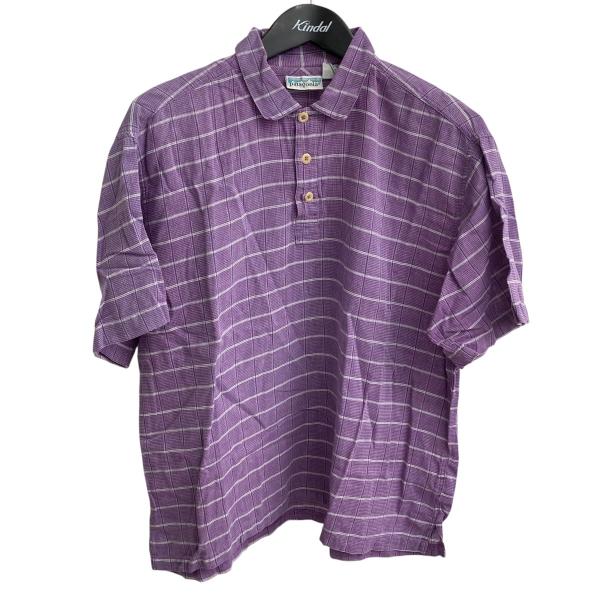 patagonia（パタゴニア） Patagonia 90s 香港製ポロシャツ パープル