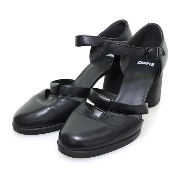 CAMPER　カンペール パンプス　黒　チャンキーヒール　ストラップ　23.0 CAMPER（シューズ） 【値下げ】CAMPER アンクルストラップ
