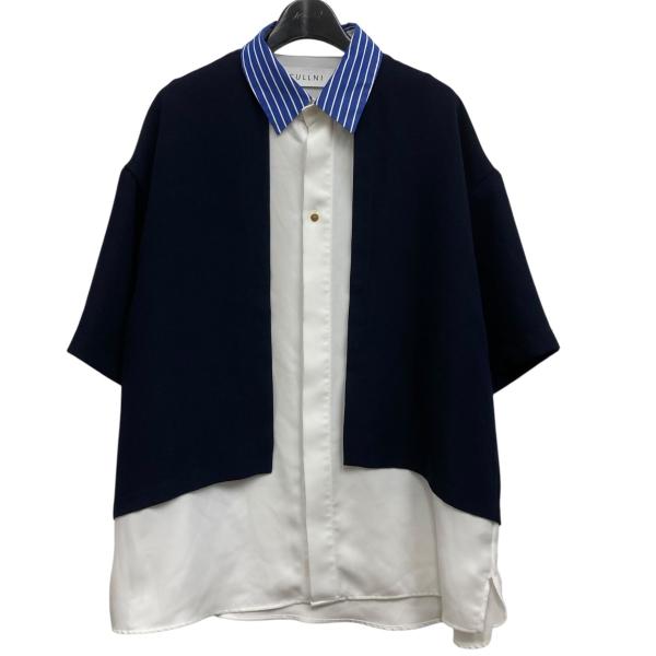 CULLNI クルニ 23SS Color Blocking Layered Front Short Sleeve CULLNI クルニ 23SS Color Blocking Layered Front Short Sleeve