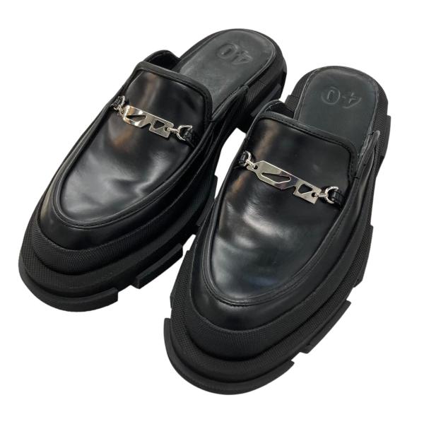BOSS（HUGO BOSS） ボス both GAO Loafer Mule レザーミュール 