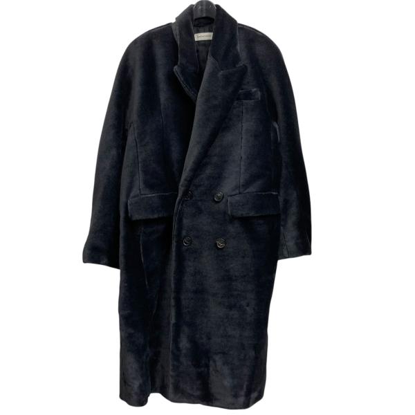 【週末限定値下】NAMACHEKO モヘアコート XS 値下げ】NAMACHEKO 21AW FLAT OVER COAT コート ブラック サイズ：S