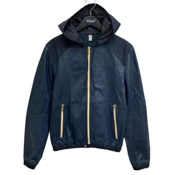 miu miu（ミュウミュウ） MIU MIU LEATHER NYLON BLOUSON レザー