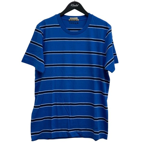 MARNI マルニ ボーダーTシャツ ブルー サイズ：48