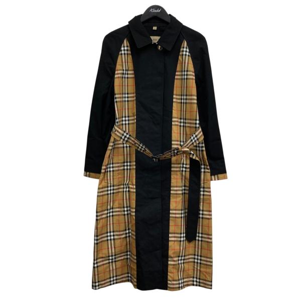 BURBERRY バーバリー トレンチコート ブラック×ブラウン サイズ：38
