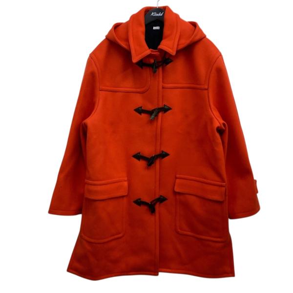 タグ付き新品　ルーニィ♥アルパカ混　シャンブレーシャギーコート　38 オレンジ ウールアルパカシャギー ダブルブレストコート | maison TOMORROWLAND