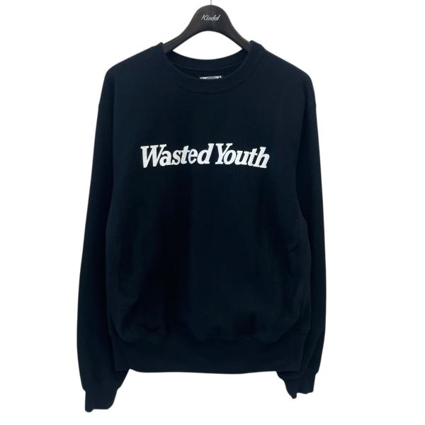 Wasted Youth ウェイステッドユース クルーネックスウェット ブラック