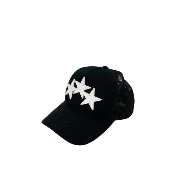AMIRI（アミリ） AMIRI 3 STAR TRUCKER HAT キャップ ブラック