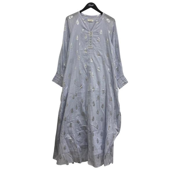 ヌキテパ　Cotton Voile Foil Flower Printワンピース NE QUITTEZ PAS!（ヌキテパ） ne quittez pas Cotton Voile Foil