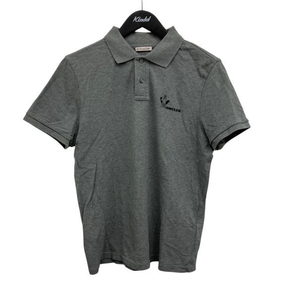 美品　モンクレール ポロシャツ　グレー　M MONCLER（モンクレール） ポロシャツ グレー サイズ：S : カインドオル
