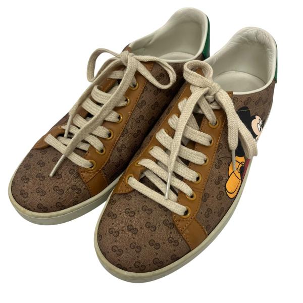 GUCCI（グッチ） 【値下げ】GUCCI モノグラムスニーカー ブラウン