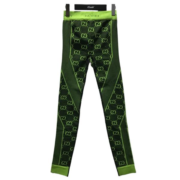 GUCCI（グッチ） 【値下げ】GUCCI ロゴレギンス 693103 グリーン  