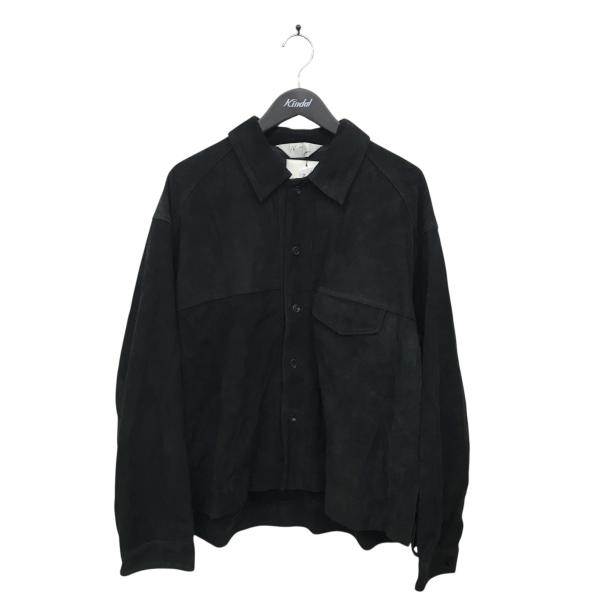値下げ】ANCELLM 25SS レザージャケット ANC-SH58 SUEDE SHORT SHIRT
