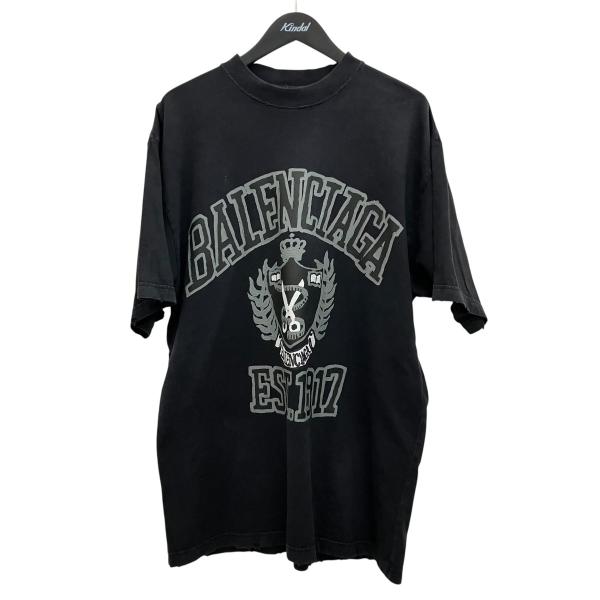 BALENCIAGA（バレンシアガ） カレッジロゴペイントTシャツ 739784