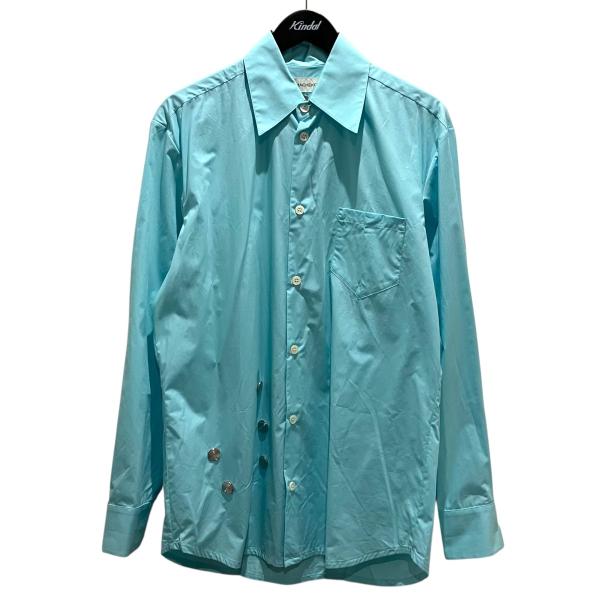 値下げ】NAMACHEKO 【COIN EMBROIDERD SHIRT】 コインシャツ スカイ