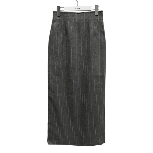 TODAYFUL トゥデイフル ストライプロングスカート 12420801 グレー