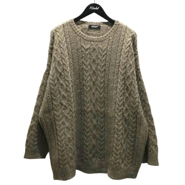 アンダーカバー　undercover 24AW モヘアニット　新品　サイズ2 UNDERCOVER アンダーカバー 24AW 裾端配色モヘアニットカーディガン 3
