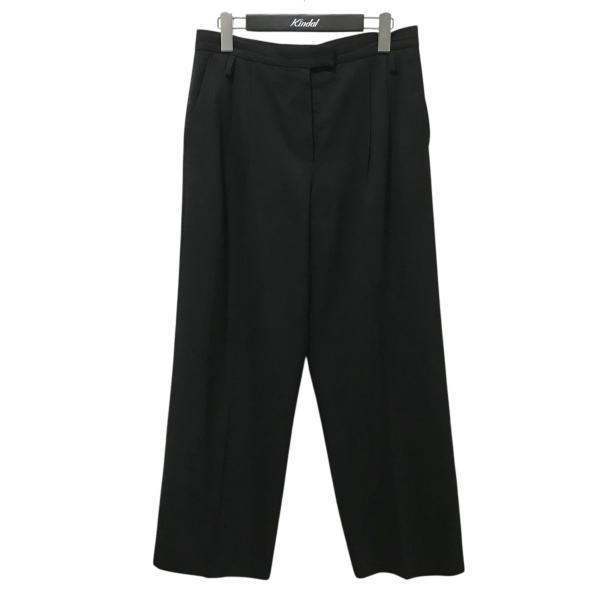 HERMES ブラック ワイドパンツ 34 HERMES（エルメス） ワイドパンツ ブラック サイズ：38 : カインドオル