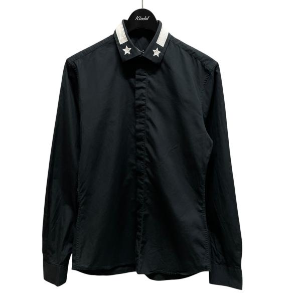GIVENCHY（ジバンシィ） 襟スターシャツ 15F 6000 300 ブラック サイズ