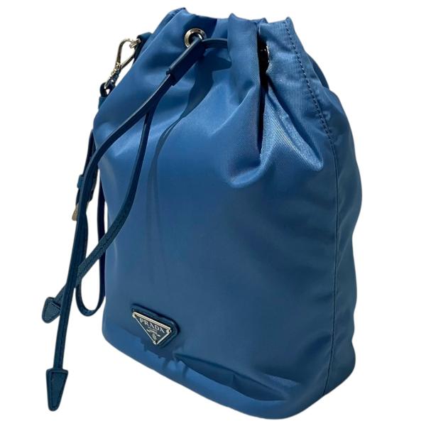 PRADA（プラダ） 【Re-Nylon ポーチ】 巾着バッグ 1NS369 スカイブルー