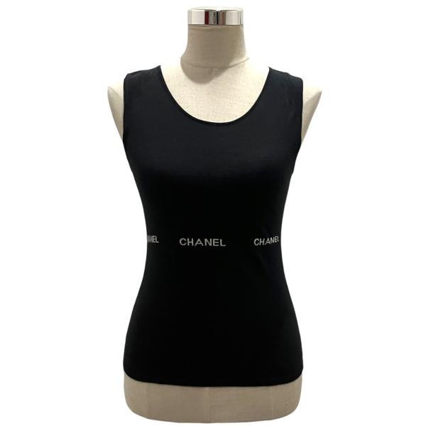 CHANEL（シャネル） ノースリーブロゴニット P23132V01543 ブラック