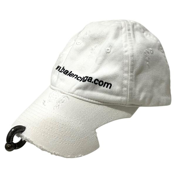 バレンシアガ　キャップ　BALENCIAGA BALENCIAGA（バレンシアガ） キャップ 750716 ホワイト サイズ：S(55cm