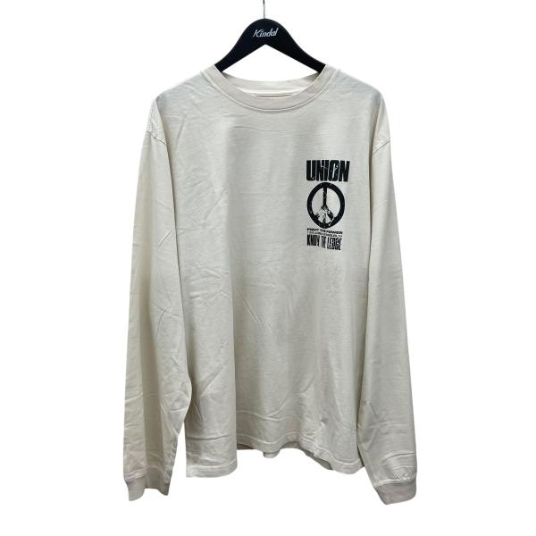 ユニオン UNION 長袖カットソー KTL-179-000001-104 アイボリー サイズ：XXL